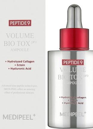 Омолаживающая сыворотка с пептидами medi-peel peptide 9 volume bio tox amoule pro, 100ml1 фото