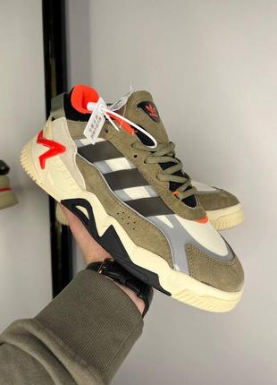 Кроссовки adidas originals niteball ll khaki black4 фото