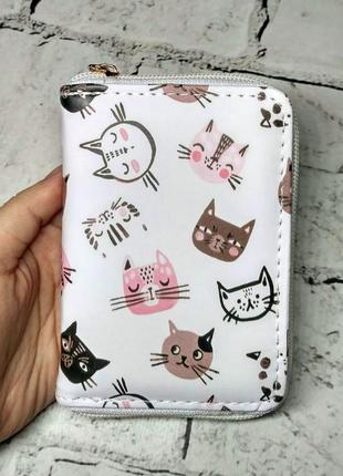 Гаманець дитячий з принтом котики