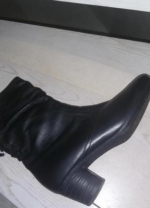 Красивые кожаные сапоги gabor(comfort) размер 41 (27 см)7 фото
