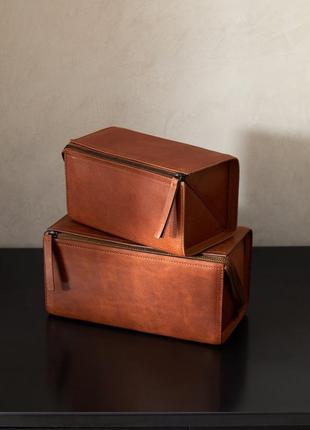Велика шкіряна косметичка zara home 4009/200