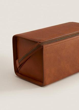 Велика шкіряна косметичка zara home 4009/200