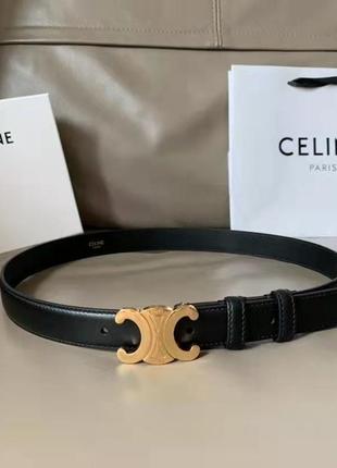 Кожаный ремень celine triomphe belt8 фото