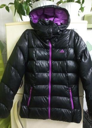 Курточка осень-зима пух-перо жен. s-m 165/88 adidas китай3 фото