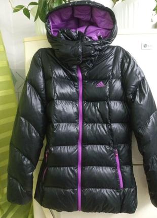 Курточка осень-зима пух-перо дев.14-16 лет adidas вьетнам 164 см4 фото