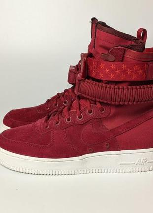 Nike sf air force1 red1 фото