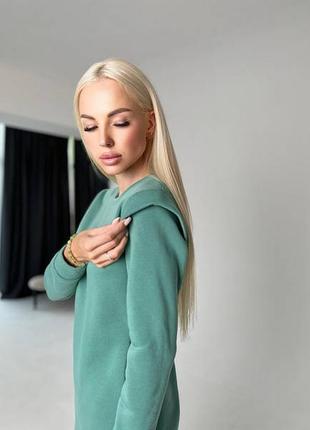 Сукня на флісі , плаття туніка, трендова туніка