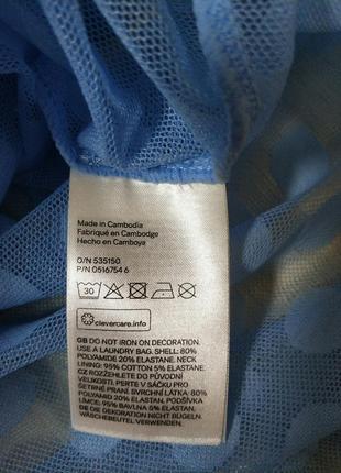 Прозрачная сетка платья туника платья-туника пляжная накидка горох бренд h&amp;m, р.105 фото