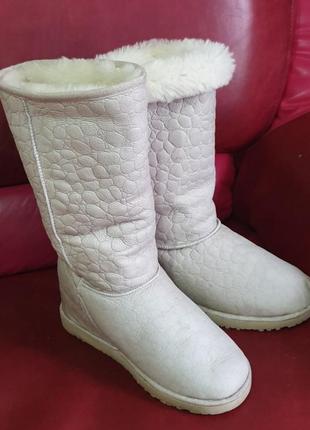 Сапоги угги ugg оригинал кожа овчина2 фото