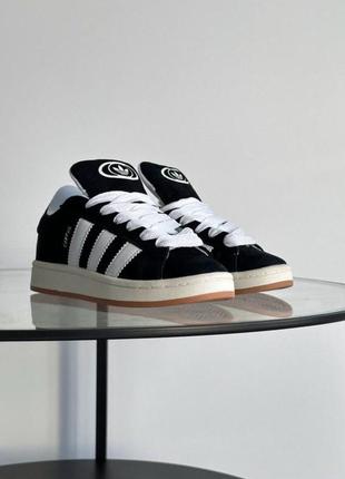 Кросівки кеди adidas campus 00 s dark green white молодёжные замшевые кроссовки кеды адидас кампус зелёные с белым8 фото