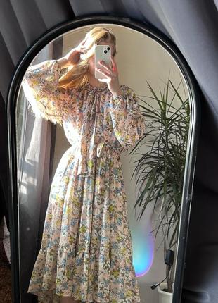 Шифонова сукня/літня сукня/ сукня в квітку