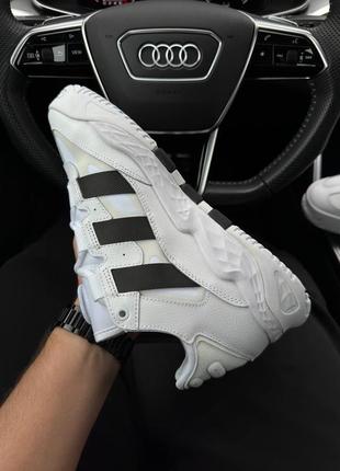 Мужские кроссовки adidas originals niteball prm white black3 фото