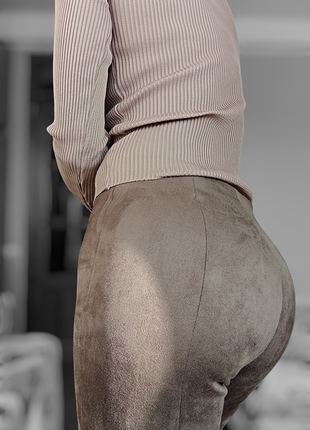 Очень крутые замшевые брюки, штаны,легинсы zara 🐻1 фото