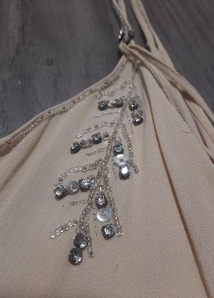 Сукня декорована каміньчиками та бісером8 фото