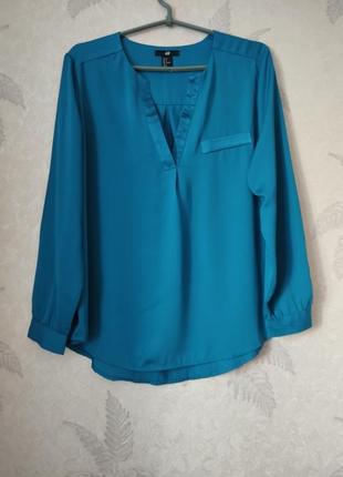 Симпатичная блуза цвета морской волны.1 фото