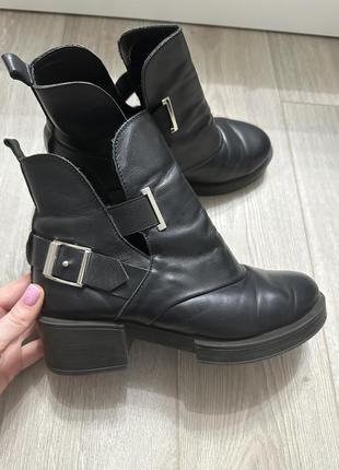 Ботинки кожаные, 38 размер