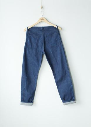 Tommy jeans raw denim джинсы женские на высокой посадке томси хилфигер hilfiger темно синие levis levi's левайс h&m zara atmosphere cos укороченные3 фото