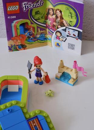 Конструктор lego friends 41388 mia’s summer heart box скринька-серце для мії6 фото