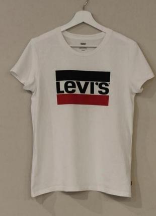 Хлопковая футболка с логотипом от levi's2 фото