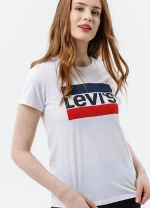 Хлопковая футболка с логотипом от levi's3 фото