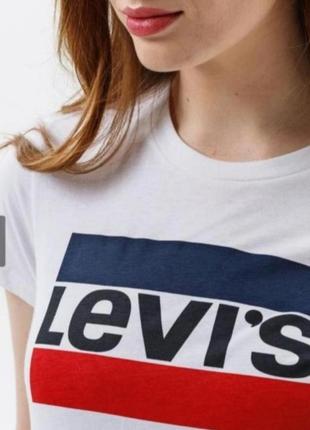 Хлопковая футболка с логотипом от levi's5 фото