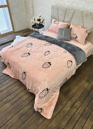 Плюшевое постельное белье, мягкое нежное и теплое4 фото