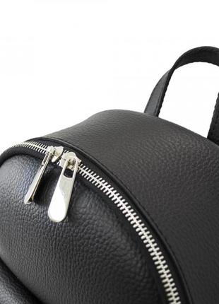 Лаконичный классический большой рюкзак женский черный качественный вместительный из эко кожи7 фото