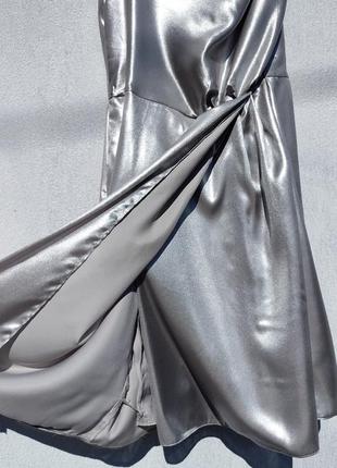 Новое элегантное серебристое платье h&m4 фото