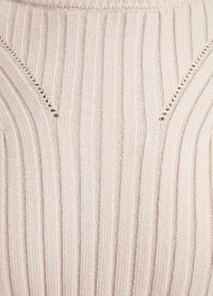 Короткий вʼязаний светр в рубчик.5 фото