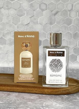 Парфюмированная вода женская blanc d'anna simimi 60 ml