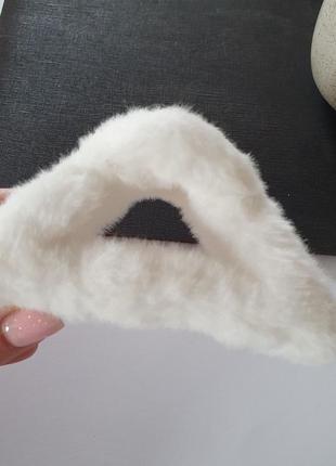 Меховой плюшевый краб для волос