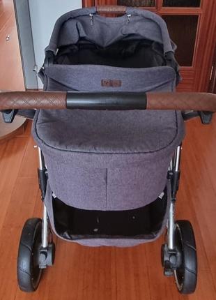 Универсальная коляска 2 в 1 abc design turbo 4t diamond collection (asphalt)