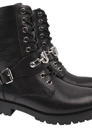 Черевики на низькому ходу жіночі anemone натуральна шкіра, колір чорний, 37