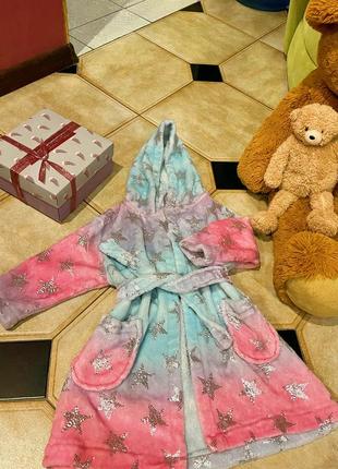 Мʼякий халат для дівчинки