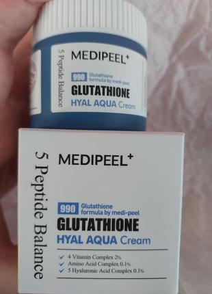 Гіалуроновий крем з глутатіоном medi peel hyal aqua cream