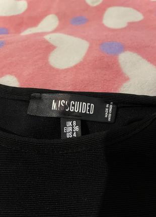 Черное боди от missguided