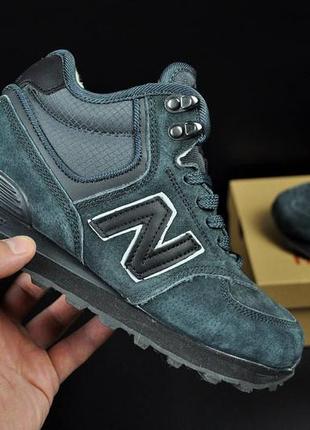 Кроссовки женские new balance 574 high gray winter