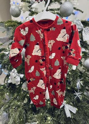 Новогодний человечек, разрезной слип