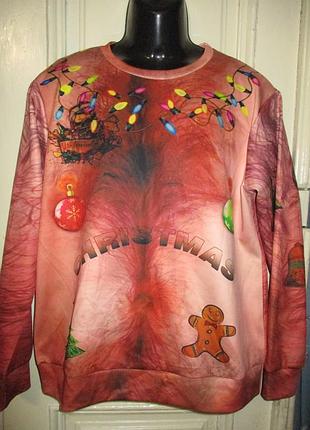 Кофта мужская. новогодняя.разм l