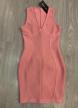 Плаття бандажне рожеве 42-44 розмір xs-s