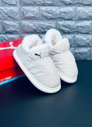 Сноубутсы женские puma дутики замша овчина пума мини сапоги тапочки