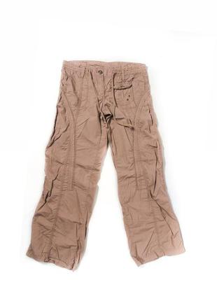 Вінтажні карго штани жіночі коричневі vintage y2k cargo pants khaki розмір 12