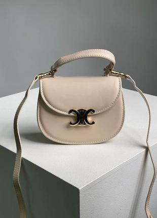 Сумка celine mini besace clea cream