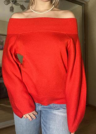 Кофта свитер с открытыми плечами y2k2 фото