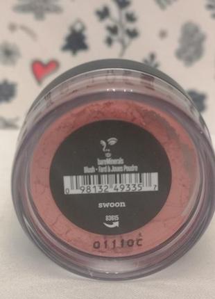 Bareminerals loose blush in swoon румяна, 0,57 гр.4 фото