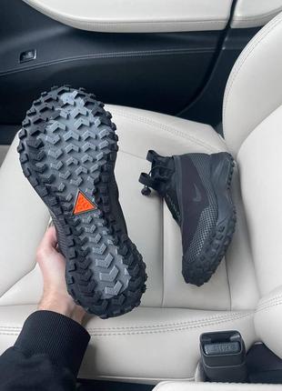 Кросівки жіночі / чоловічі чорні nike acg mountain fly gore-tex all black3 фото