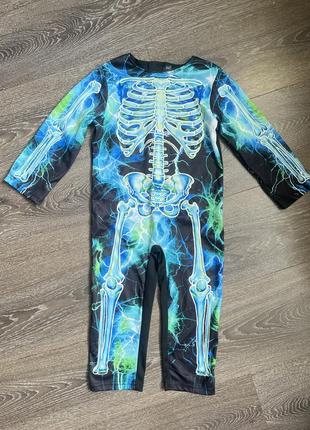 Карнавальный костюм скелет 3 4 года на хеловин
