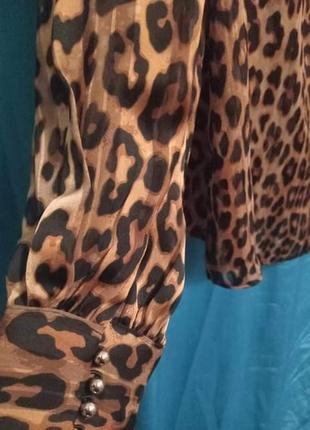 Блузка леопардовый принт5 фото