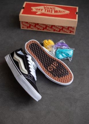 Кеди vans knu skool potato чорні кросівки чоловічі