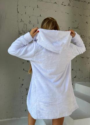 Домашний костюм тройка шорты + топ + халат (пижама) xs/s/m белый5 фото